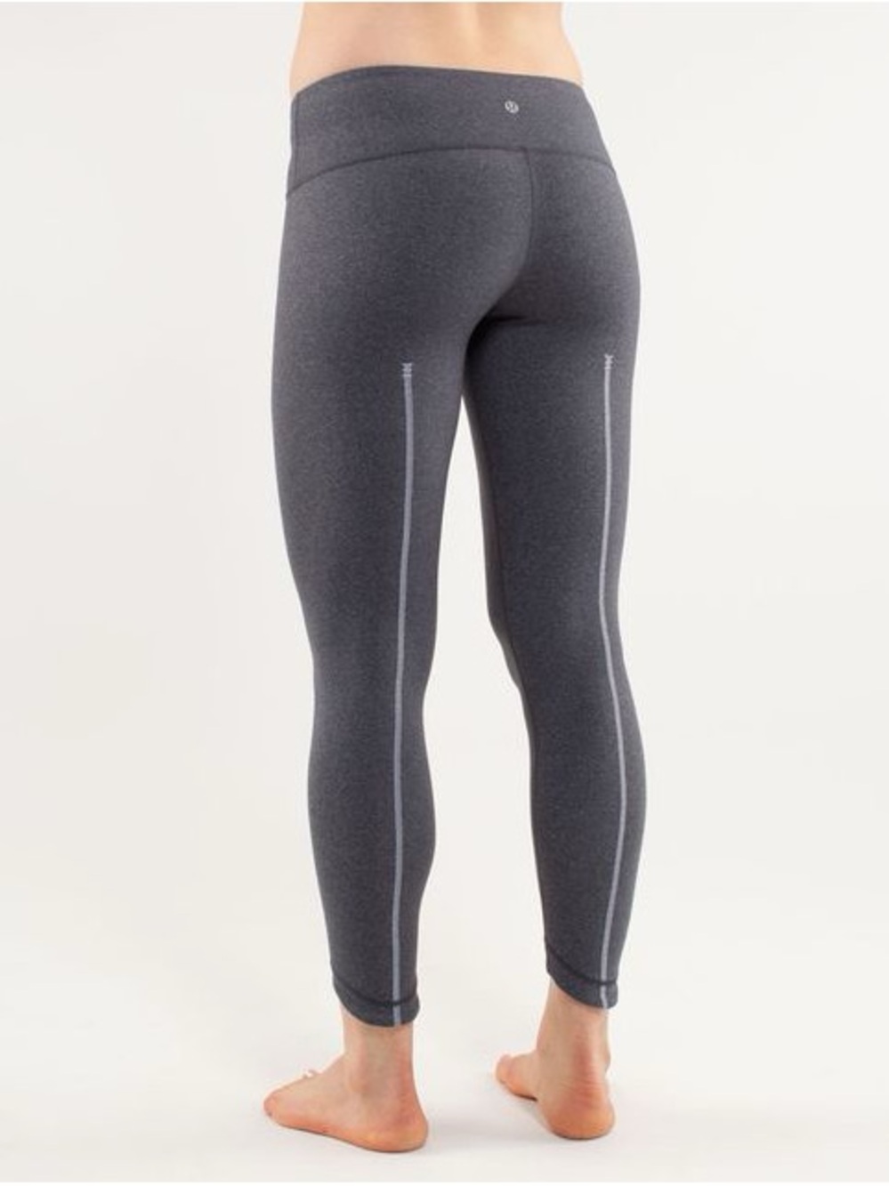 Lululemon Grey Legging Special Edition Seam Detail 2012 Release Size 4
